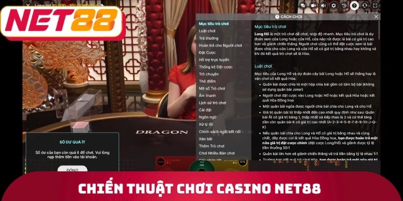 Chiến thuật chơi Casino Net88