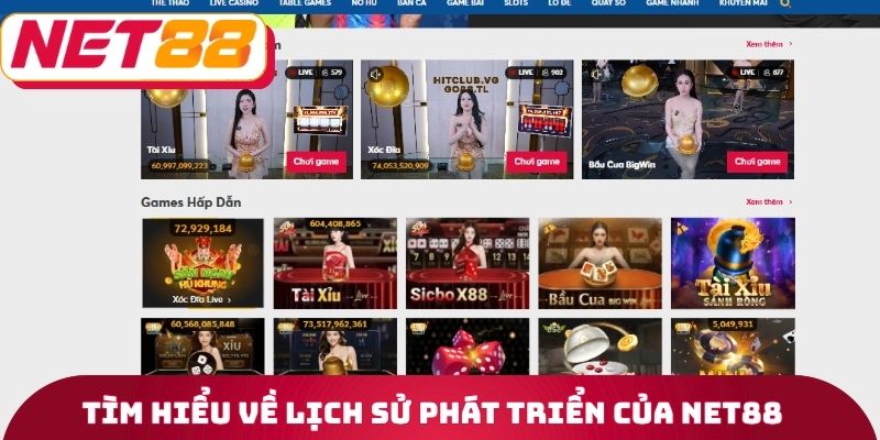 Tìm hiểu về lịch sử phát triển của Net88 